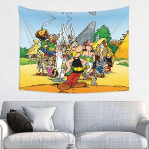 Taquestres Hippie Fashion Asterix e Obelix Tapestry Wall Home Decor Decor de casa Cartoon Getafix Quarto