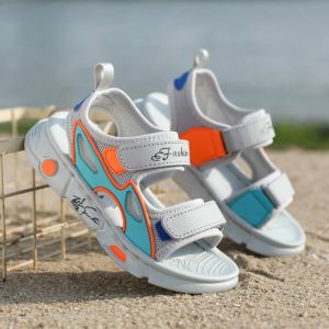 Sneakers Dzieci Sandały Chłopcy Summer Toddlers Flats Buty wysokiej jakości Sandalias Sandalias Rozmiar 2538# na 412 lat Dziecięcy szary i czarny