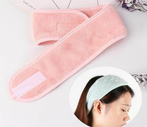 Hår tillbehör kosmetisk wrap tiara turban ansikt tvätt justerbar yoga kvinnor ansiktshandduk bad hårband smink pannband spa sal5487827