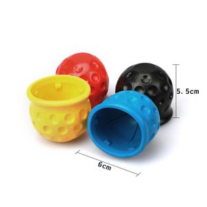 Car Tow Ball Cover Simple Use Wear-resistant 4 Colors Universal 50mm Tow Bar Ball Cover Protector