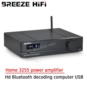 Amplifier BREEZE HIFI Home 3255 Power Amplifier 300W High Power Heavy Bass Fever Audio HD Bluetooth Decoding Computer USB