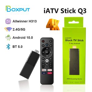 Kutu Boxput IATV Q3 Akıllı TV Stick Allwinner H313 2G16G Android10.0 4K Ateş Çubuğu 2.4G/5G WiFi BLE Medya Oyuncu Mini Akıllı TV Kutusu