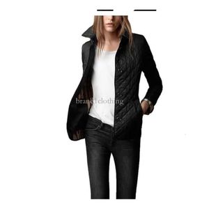 도매- 새로운 여성 재킷 겨울 가을 코트 패션면 슬림 재킷 1 영국 스타일 격자 무늬 퀼팅 패딩 파카