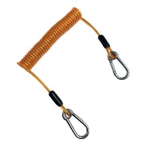 Kajakpaddla koppel, säker stretch lanyard koppel för paddel och fiskespön, snabb realase d-form carabiner ingår