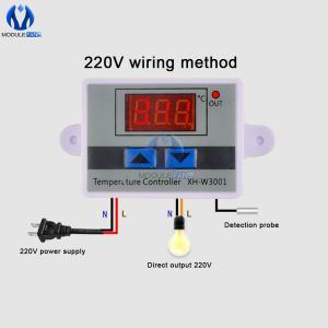 XH-W3001 W3002 Контроллер температуры охладителя водного охлаждения 12 В/24 В/110 В 220 В холодильник Термостат Переключатель