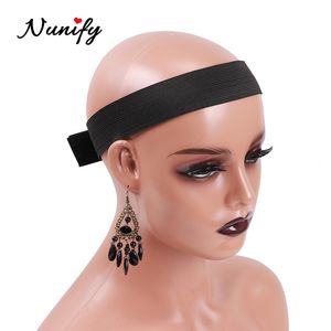 1Pcs Melt Band For Lace Frontal Black Edge Adjustable Elastic Band For Making Wig Caps 60Cm Wig Headband Lace Band For Hair 3Cm