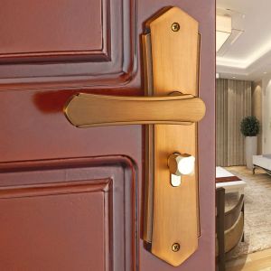 Avrupa Yatak Odası Kapı Kilidi Otel İç Mekanik Kapı Kilitleri Fildişi Beyaz Kapı Donanımı