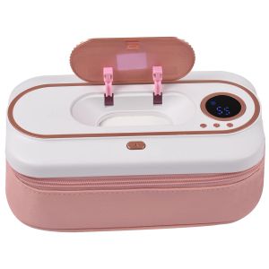 Dispensers New Baby Wipe Warmer, Smart Temperature Control Wet Wipes Dispenser Large Capacity Travel Camping Wet Wipe Heating Box