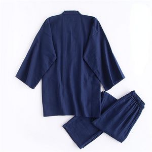 Traditionella japanska pyjamas set kimono haori yukata nattklänning japan stil huskläder män klänning sömnkläder obi kläder asiatisk trasa