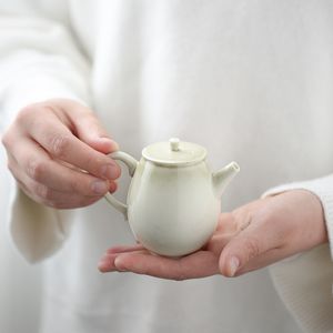 Retro Bitki Kül Cam Seramik Çaydan Japon Tarzı Küçük Tek Pot Kung Fu Çay Usta Tencereleri Süzgeçler Ev TeAware