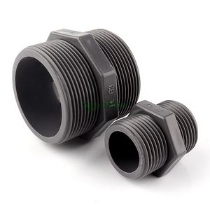 2~50pcs 1/2"~2" Male Thread PVC Pipe Nipple Connector Aquarium Fish Tank Joint Fittings Hydroponic Planting Frame Joint Parts