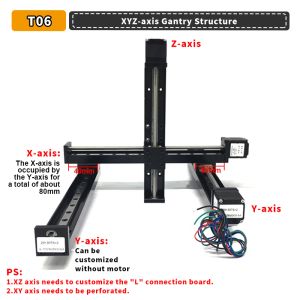 CNC Linear Rail Guide Stage T-type Mini Stepper Motor Linear Actuator 50-300mm Stroke Sliding Table & Nema11 Stepper Motor