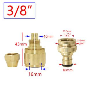 Латунный шланг быстрый разъем 1/2 3/8 5/8 3/4 дюйма с резьбовым адаптер