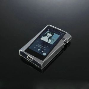 Capa macia CRISTAL TPU CAIXA CLARA PARA IRIVER ASTELLKERN SR25 MKII com vidro temperado do protetor de tela frontal e traseira