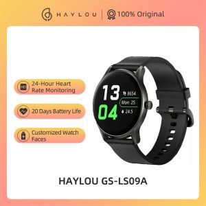 Relógios originais haylou gsls09a smart watch smartwatch 12 modos esportivos spo2 rastreamento de relógio personalizado faces sport watch watch