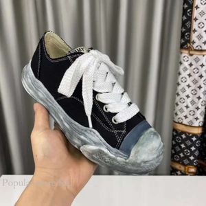 Mmy Maison Mihara Yasuhiro Ayakkabı Flats Sporlar UNISEX CANVAS TRANTER TOP TOU KADIN LÜTÜN TASARIMLARI KAYIT KAPAK Fabrika Ayakkabıları 716