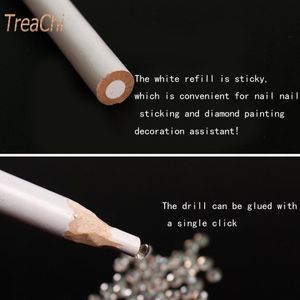 Point Drill Pen Nail Stickers Take Sticky Diamond White Core Pencil Special Pencil 17Cm Diamond Painting Take Diamond Set