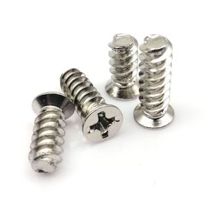 25pcs siyah gümüş kb4*8/10/12mm kb5*10/12/15mm PC kasası soğutucu soğutma fanı düz sayaç phillips kafa montaj vidalı bilgisayar