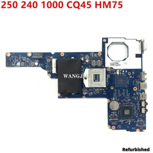 Płyta główna odnowiona 685761501 dla HP 250 240 1000 CQ45 Laptop płyta główna 685761001 685761601 HM75 Testowany procesor Core I5 ​​lub I3