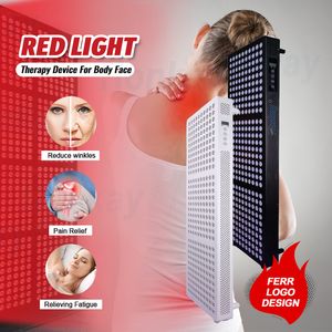 High Power Full Body 5 wavelengths 630nm 660nm 810nm 830nm 850nm Infrared Led Light Therapy Lamp Device Phototherapy Red Light Therapy Panel