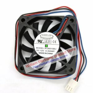 Cooling Original R126010BU DC12V 0.35A 60x60x10MM 3Lines Computer cooling fan