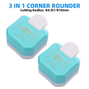 Punch R4 R7 R10 3 in 1 Ecke Rounder Papier Border Punch Round Corner Paper Cutter Card Scrapbooking für DIY -handgefertigtes Handwerk