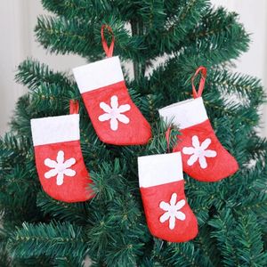 Симпатичные рождественские чулки, носки и вилочные носки, камины, висящие чулки, персонализированное украшение домашней вечеринки, 6 шт.