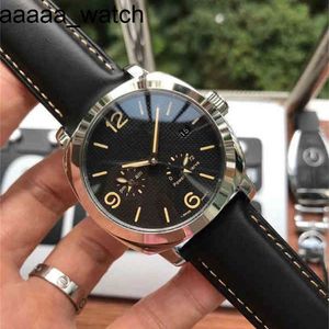 Movimento per panorassa di lusso automatico Guarda uomo qualità di lusso di lusso 316L in acciaio inossidabile in pelle cingola per orologio da polso ad orologio da polso 44 mm man 3eny