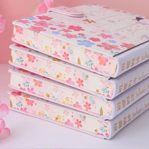 Notebooks 12.8x18.6cm romantico rosa ciliegio rosa blossoms notebook magnetico orizzontale taccuino semplice blootepad semplice blocco all'ingrosso all'ingrosso