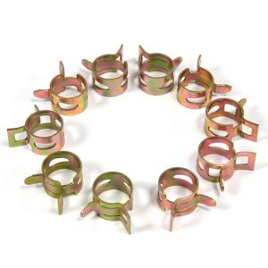 10pcs/set a banda molla per il tubo flessibile del carburante con tubo silicone riutilizzabile opzionale 6 mm 7mm 8mm 9mm 10mm 11mm 12mm 13 mm 14 mm da 15 mm morsetto per tubi da 15 mm