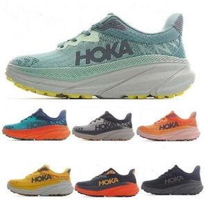 Hokah Challenger ATR 7 Running Shoes Hokahs Bondi 8 Athletic Shock تمتص جميع Terrain Trail Road Mountain Fashion Mens Womens Designer Sport Shoes 36-45