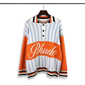 남성 후드 스웨터 스웨터 스웨트 셔츠 편지 자카드 느슨함 긴 소매 스웨터 풀 오버 캐주얼 크루 넥 느슨한 가을과 겨울 탑#117