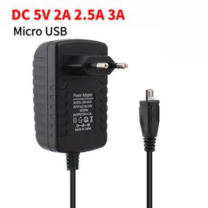 Micro USB 5V -Leistungsadapter 3a 2a 2,5a 220 V bis 5 V Volt USB -Netzteilladegerät für Raspberry PI 3 Zero Modell B B+ Tablet PC