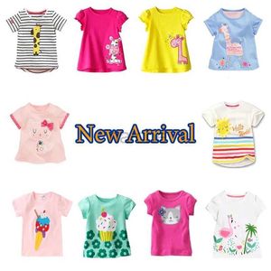 T-Shirts Sommer Kindermädchen T-Shirt Frühling Baby Baumwolltife Kleinkind Tees Kleidung Kinder Kleidung Cartoon T-Shirts Kurzarm 2-9y 240410