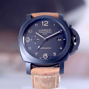 Zegarek męski Prezent Panerrais Temperament zegarek Sapphire Mirror Swiss Automatyczny ruch rozmiar 44 mm Pasek z osłoną z oryginalną klamrą igłą H0IG