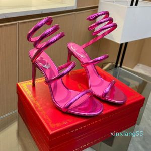 2024 Sapatos de designer de saltos altos femininos com caixa