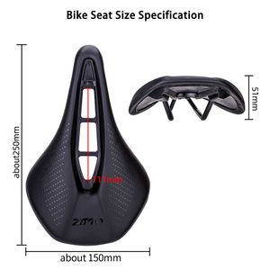 ZTTTO MTB Cykel ergonomisk kort näsa sadel 152 mm bred komfort lång resa ljusvikt tjockare mjuk buffert säte