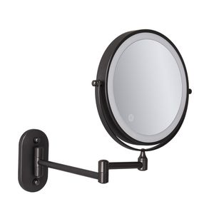8 tum väggmonterad makeup spegel guld/svart förstoring dubbel sida USB laddning badrum smarta kosmetiska speglar