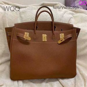 Designer Handbags 50cm Totes Bags Genuine Leather Large Stitching with Wax Line Leather WN-2OVZ