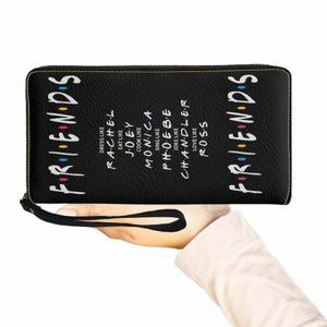 Wallet Women Luxurry 2023 zu meiner besten Freundin Luxus Leder Damen Brieftaschen Reißverschluss um schlankes Armband Gurt Girls Handtasche Münzbeutel Hülle y0om##