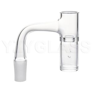 Sigara Tam Kaynak 14mm Kuvars Banger 2 PCS Tourbillon/Dönen Hava Delikleri Bükülmüş Kenar Çivi Dikişsiz Terp Slurper Bangers Cam Bongs Dab Teçhizatlar İçin Tırnaklar