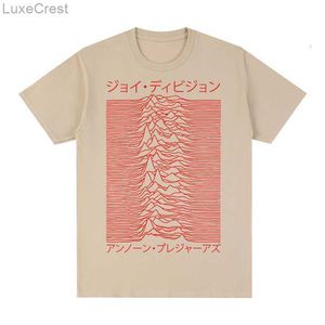 Mens T-shirts Joy Division T-shirt Unknown Pleasures Love Will Tear Us Apart Cotton Men t Shirt Tee Tshirt Womens Tops Unisex 230606