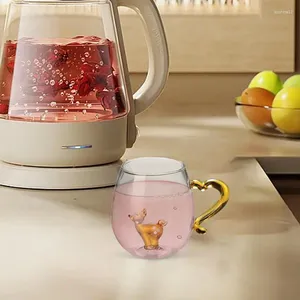 Vinglas 3D Drinking Glass Cup Animal Shape Home High High Borosilicate Single Lay Champagne till jul
