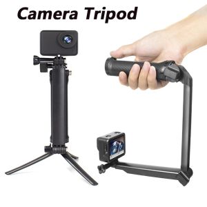 Monopod för GoPro -smarttelefon utdragbar action kamera stativvinkeljustering ta vlog monopod selfie stickhållare klipp tillbehör