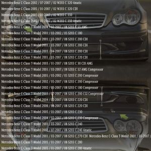 GearShift Spak Knob Stick Shifter Manual 5 6 Hastighet för Mercedes Benz C Class W203 S203 Läder Gaitor Boot Cover Car Styling