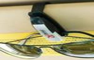 10pcslot svart auto fästelement bilglasögon hållare auto fordon visir solglasögon ögonglasögon affärsbank kort biljetthållare clip sup2083424