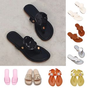 designer Sandals womens famous fashiong flip flops birch slippers miller slides leather metallic silver pink black brown women trainers beach slides