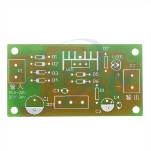 LM317 Justerbar strömförsörjningssats Kontinuerlig justerbar DC Strömförsörjning DIY Undervisningsträningsdelar PCB -kort elektroniska satser