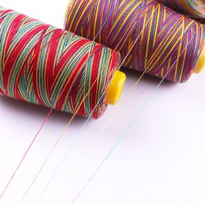 40S/2 12 Farben 3000 Meter Starke Polyester -Nähmaschinenfäden Spulen Gewinde für Overlock -Gewinde Handnähzubehör