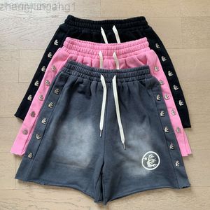 Desginer Hellstar T -shirt Batch Hell Star Wash Water Black Worna Casual Shorts Hot Pants Summer